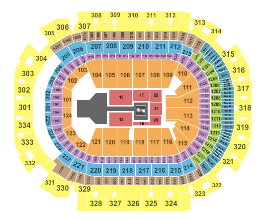 American Airlines Center WWE Seating Chart