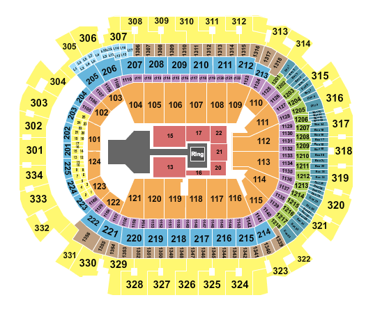 American Airlines Center WWE Seating Chart